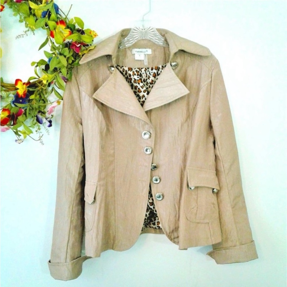 Farinelli Jacket/Blazer with Leopard Print Liningi